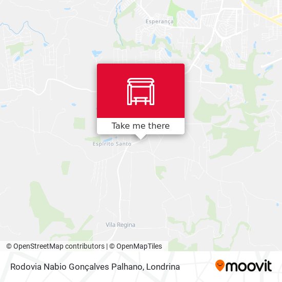 Rodovia Nabio Gonçalves Palhano map