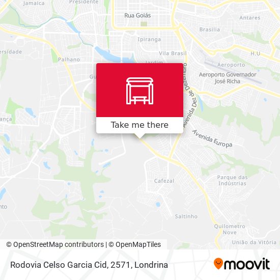 Rodovia Celso Garcia Cid, 2571 map