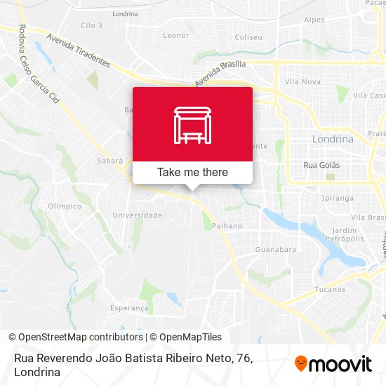 Mapa Rua Reverendo João Batista Ribeiro Neto, 76