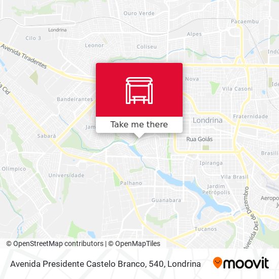 Avenida Presidente Castelo Branco, 540 map