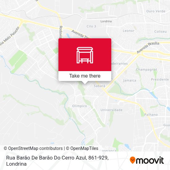Rua Barão De Barão Do Cerro Azul, 861-929 map