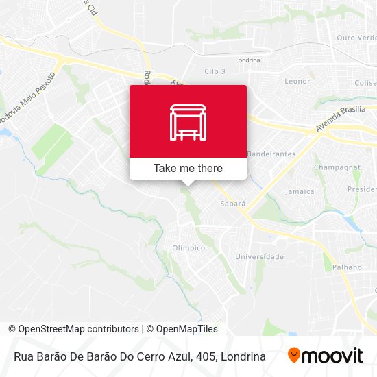 Rua Barão De Barão Do Cerro Azul, 405 map