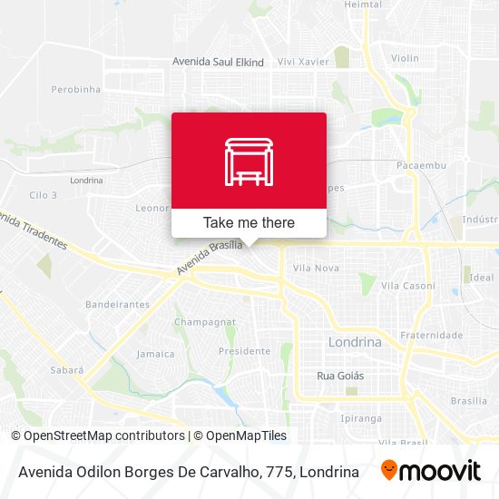 Avenida Odilon Borges De Carvalho, 775 map