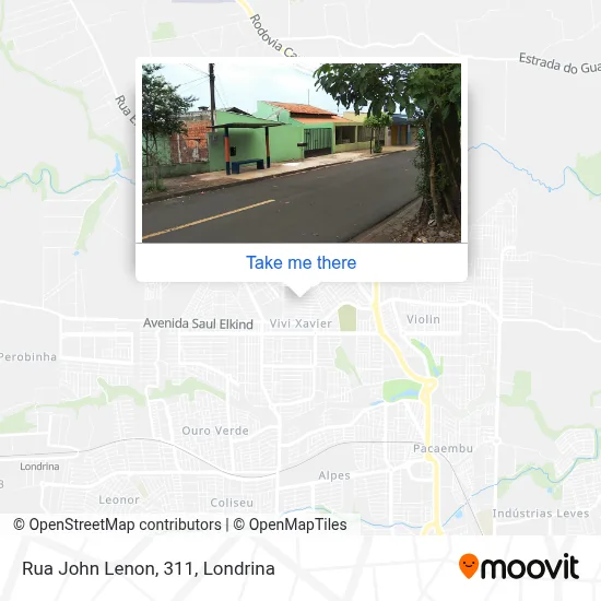 Rua John Lenon, 311 map