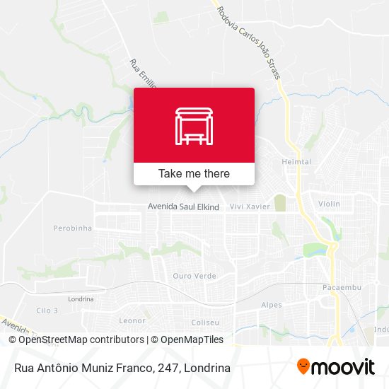Rua Antônio Muniz Franco, 247 map