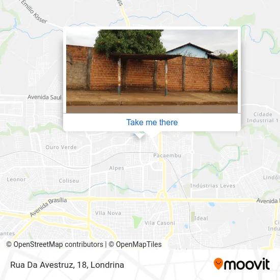 Rua Da Avestruz, 18 map