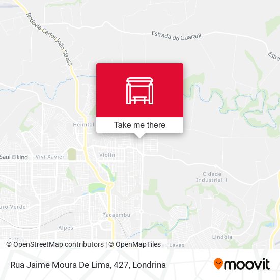 Mapa Rua Jaime Moura De Lima, 427