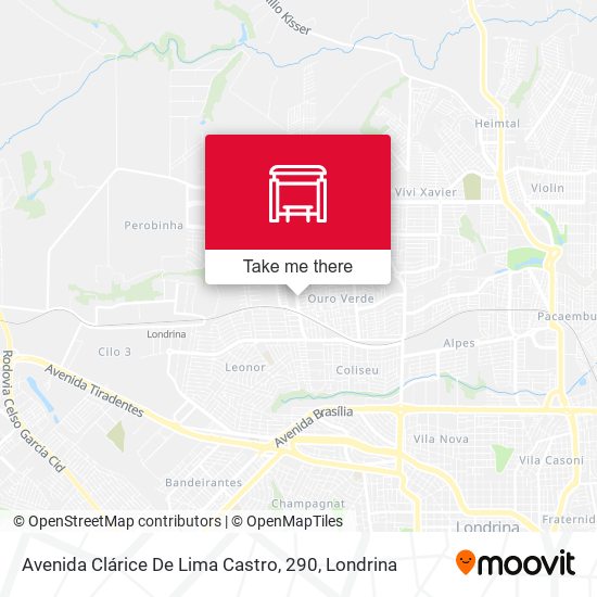 Avenida Clárice De Lima Castro, 290 map