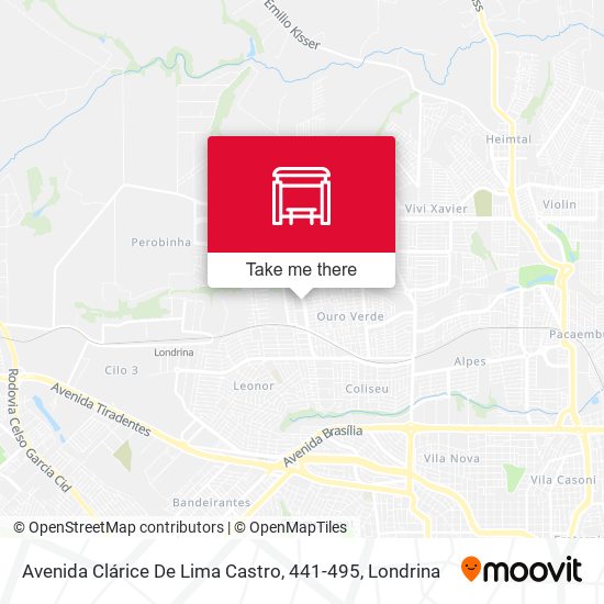 Avenida Clárice De Lima Castro, 441-495 map