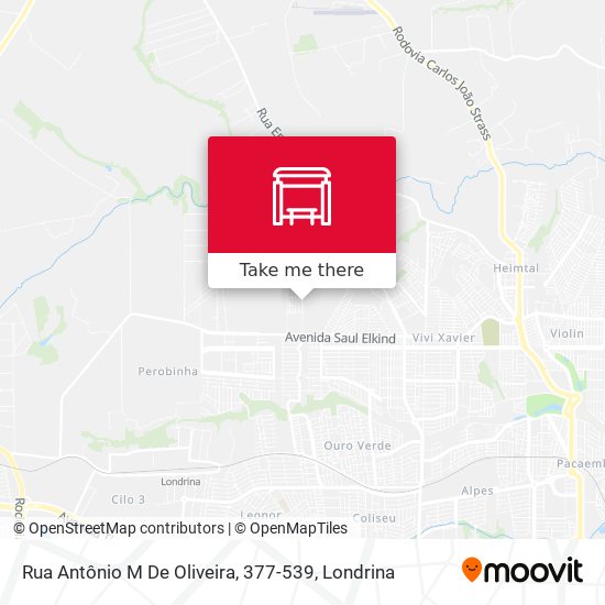 Rua Antônio M De Oliveira, 377-539 map