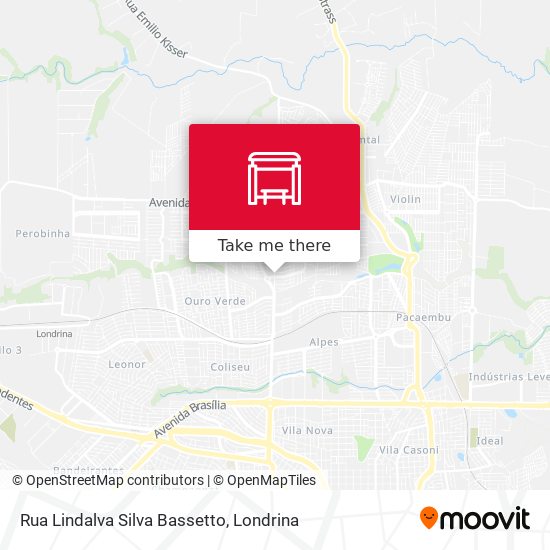 Mapa Rua Lindalva Silva Bassetto