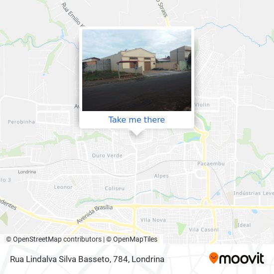 Mapa Rua Lindalva Silva Basseto, 784