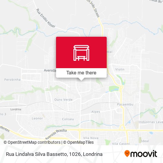 Mapa Rua Lindalva Silva Bassetto, 1026