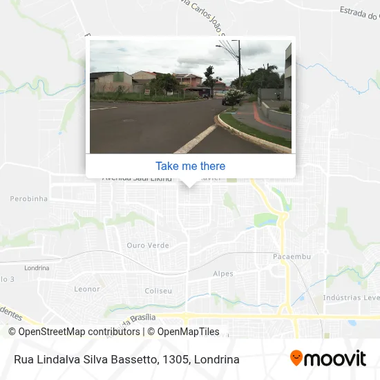 Rua Lindalva Silva Bassetto, 1305 map