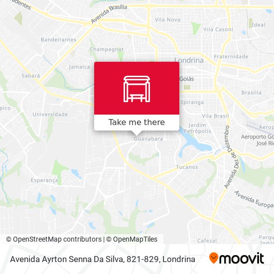 Avenida Ayrton Senna Da Silva, 821-829 map