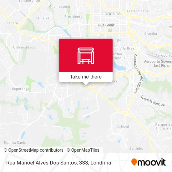 Rua Manoel Alves Dos Santos, 333 map