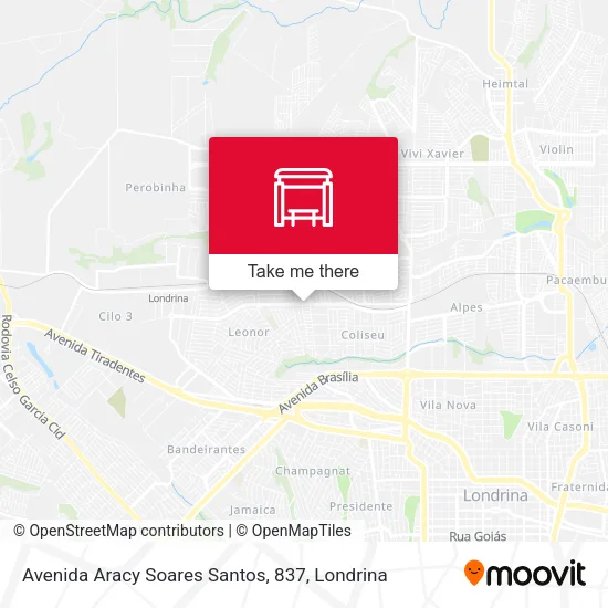 Avenida Aracy Soares Santos, 837 map