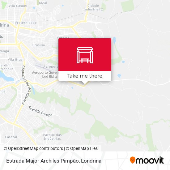 Estrada Major Archiles Pimpão map