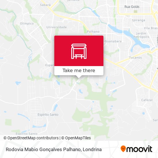 Rodovia Mabio Gonçalves Palhano map
