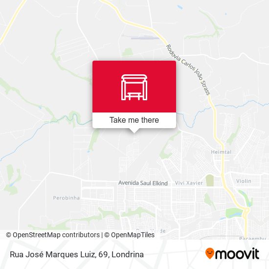 Rua José Marques Luiz, 69 map