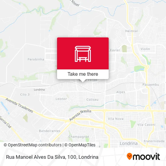 Rua Manoel Alves Da Silva, 100 map