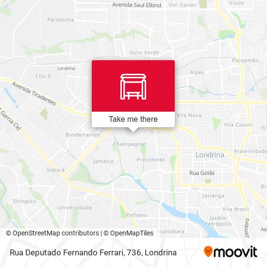 Rua Deputado Fernando Ferrari, 736 map