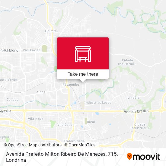 Avenida Prefeito Milton Ribeiro De Menezes, 715 map