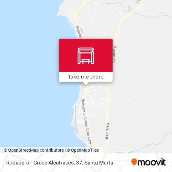 Mapa de Rodadero - Cruce Alcatraces, 37