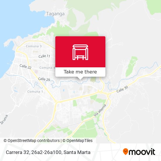 Mapa de Carrera 32, 26a2-26a100