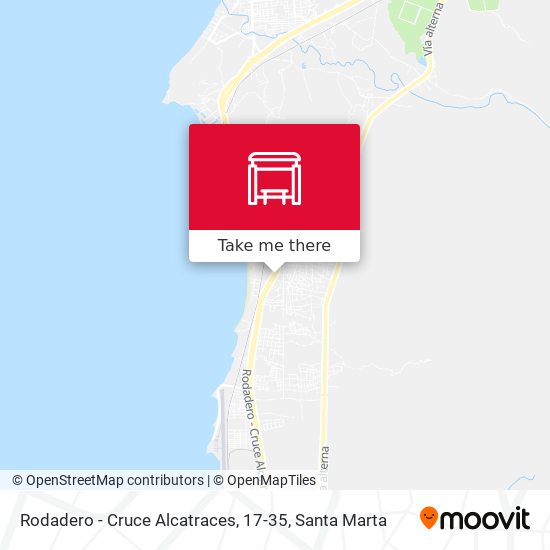 Rodadero - Cruce Alcatraces, 17-35 map