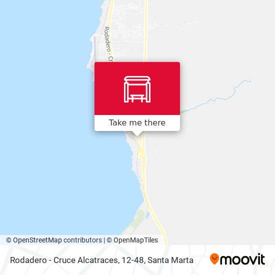 Mapa de Rodadero - Cruce Alcatraces, 12-48