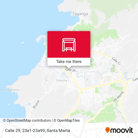 Calle 29, 23a1-23a99 map