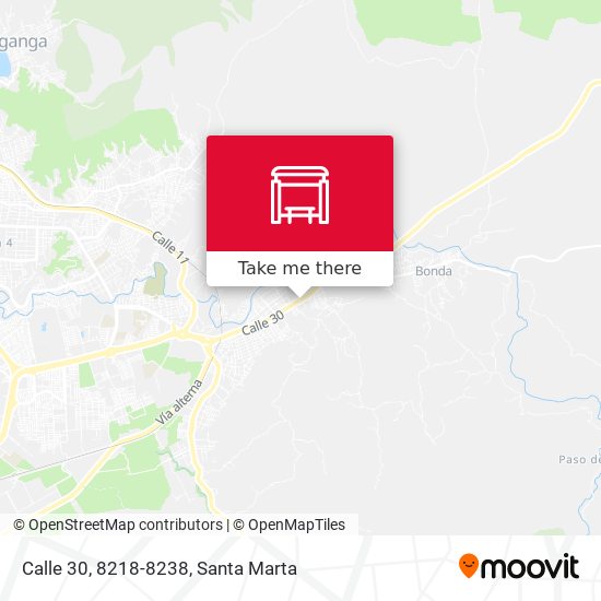 Mapa de Calle 30, 8218-8238
