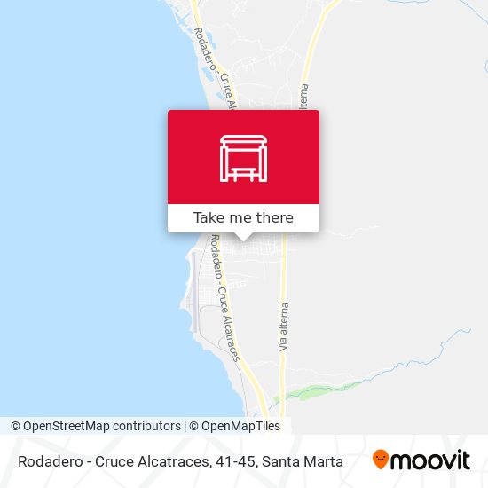 Rodadero - Cruce Alcatraces, 41-45 map