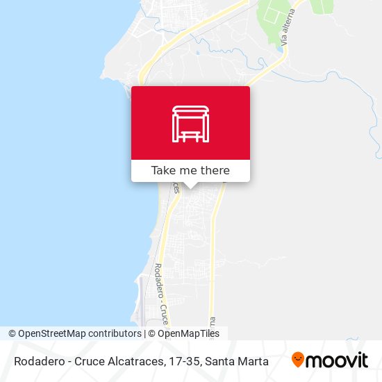 Rodadero - Cruce Alcatraces, 17-35 map