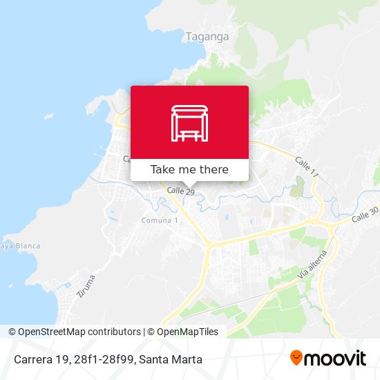 Mapa de Carrera 19, 28f1-28f99