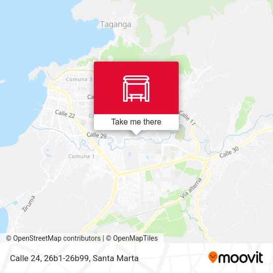 Calle 24, 26b1-26b99 map