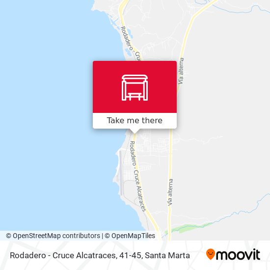 Mapa de Rodadero - Cruce Alcatraces, 41-45