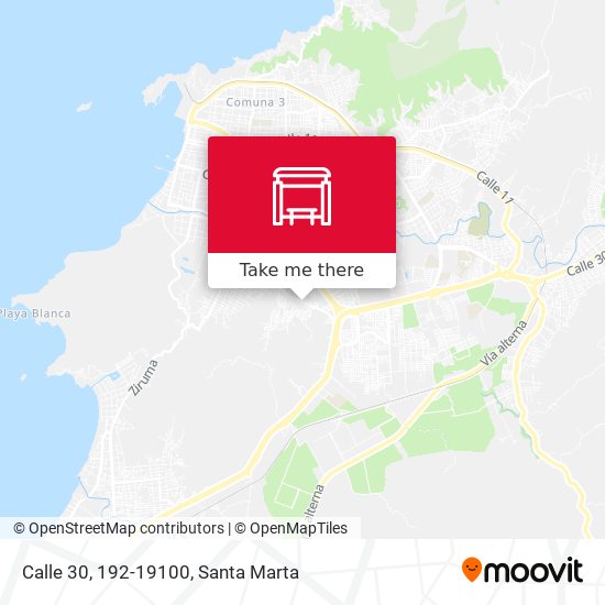 Mapa de Calle 30, 192-19100