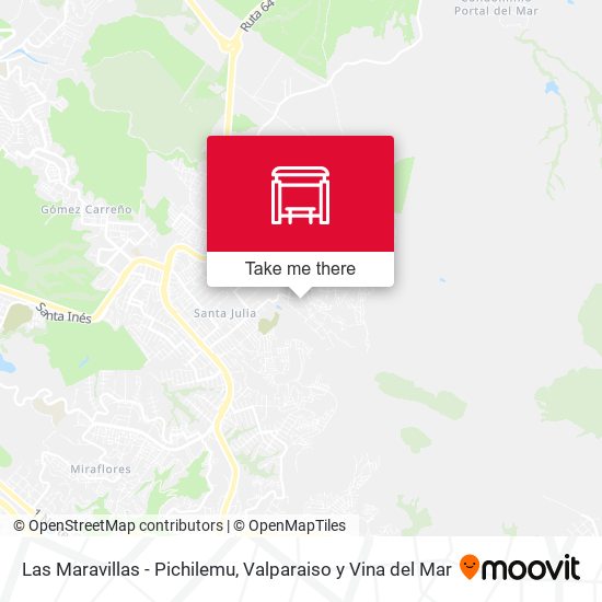 Las Maravillas - Pichilemu map