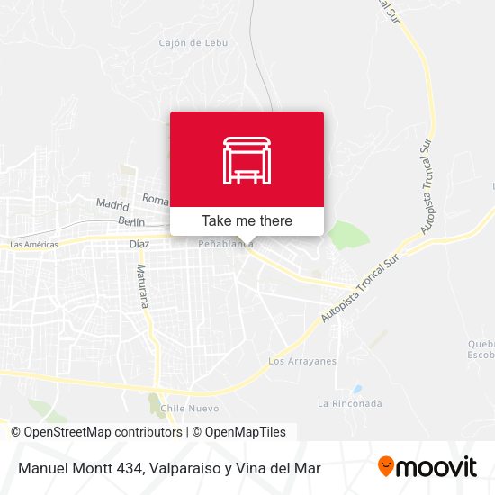 Manuel Montt 434 map