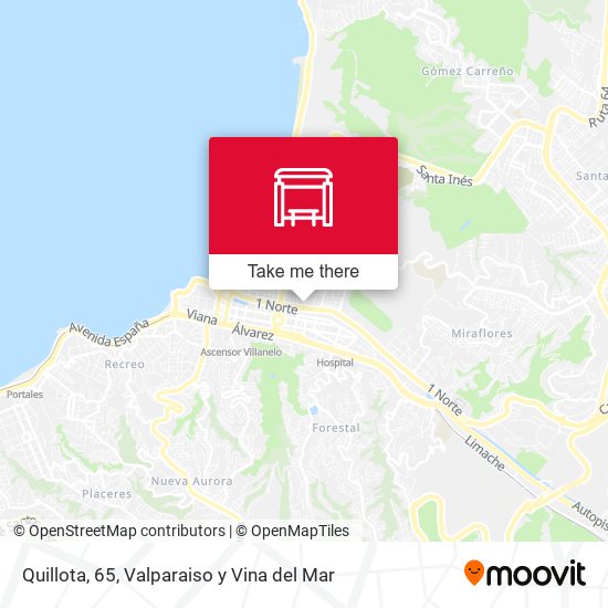 Quillota, 65 map