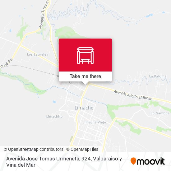 Avenida Jose Tomás Urmeneta, 924 map