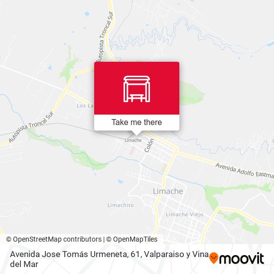 Mapa de Avenida Jose Tomás Urmeneta, 61