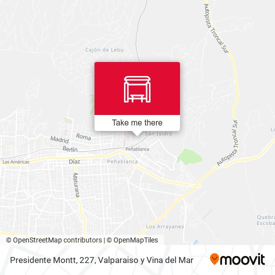 Presidente Montt, 227 map