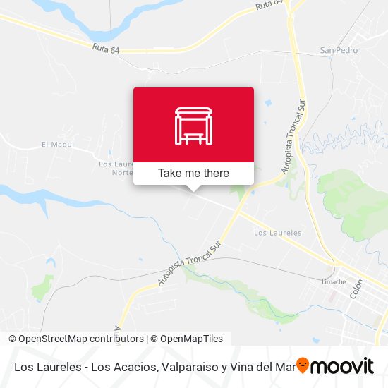 Mapa de Los Laureles - Los Acacios