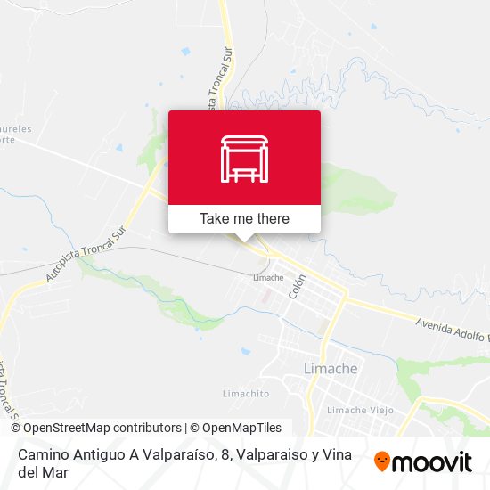 Camino Antiguo A Valparaíso, 8 map
