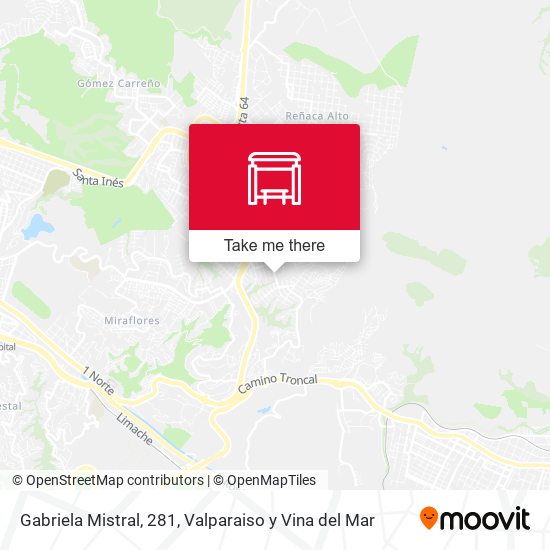 Gabriela Mistral, 281 map