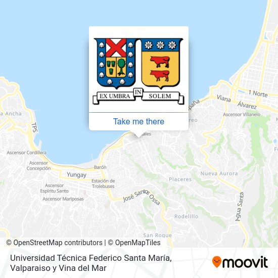 Universidad Técnica Federico Santa María map