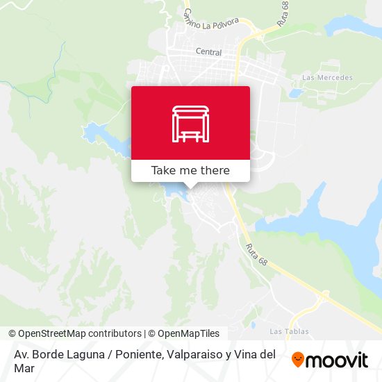 Mapa de Av. Borde Laguna / Poniente